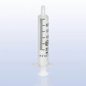 Ayset 2ml 2 Parçalı Siyah Enjektör
