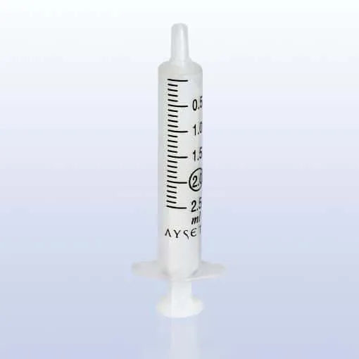 Ayset 2ml 2 Parçalı Siyah Enjektör