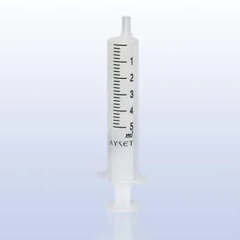 Ayset 5ml 2 Parçalı Siyah Enjektör