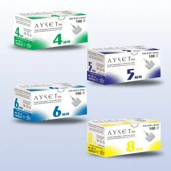 Ayset fine İnsülin Kalem İğneleri 6mm