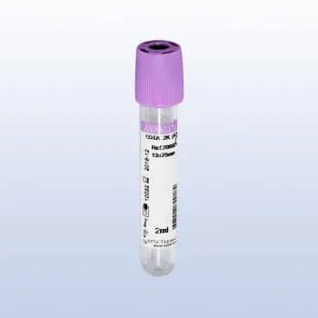 Ayset 3ml K2 EDTA Mor Vakumlu Kan Alma Tüpü 100'lü