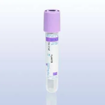 Ayset 2ml K3 EDTA Mor Vakumlu Kan Alma Tüpü 100'lü