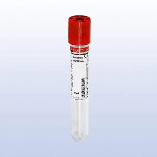 Ayset 6ml Z Katkısız Kırmızı Vakumlu Kan Alma Tüpü 100'lü