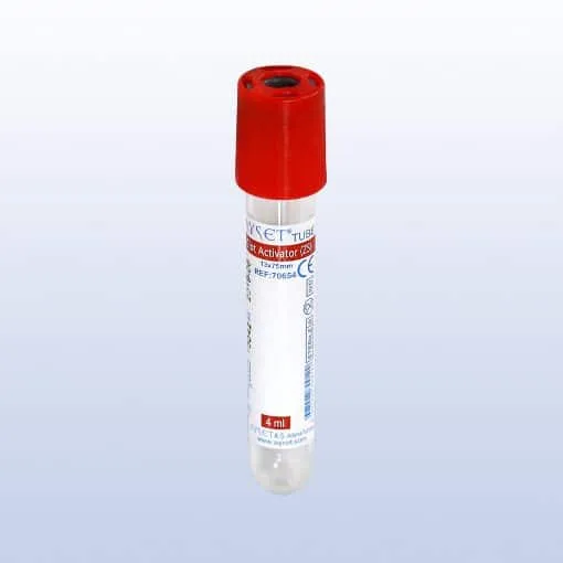 Ayset 9ml ZS Aktivatörlü Kırmızı Vakumlu Kan Alma Tüpü 100'lü