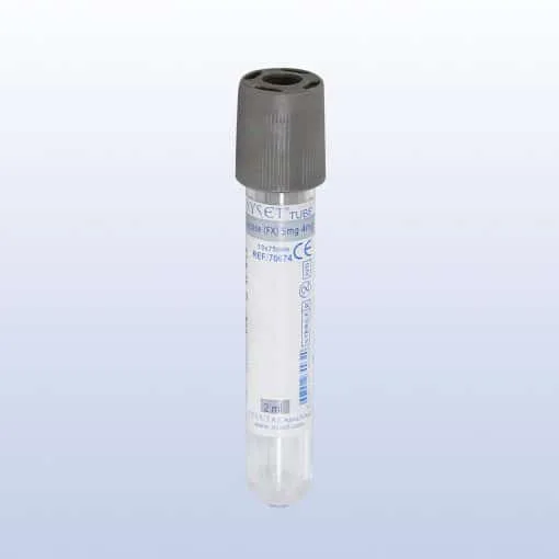 Ayset 2ml FX Gri Vakumlu Kan Alma Tüpü 100'lü