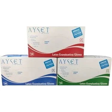 Ayset Pudralı Lateks Eldiven 100 Adet Large