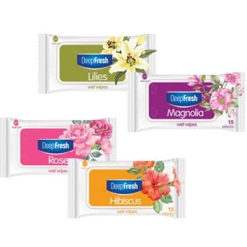 DeepFresh Magnolia Islak Mendil 15 Yaprak