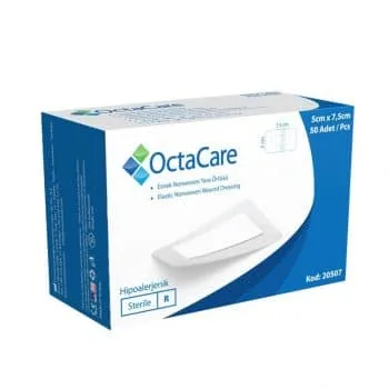 OctaCare Nonwoven Steril Pedli Esnek Yara Örtüsü 5cm x 7