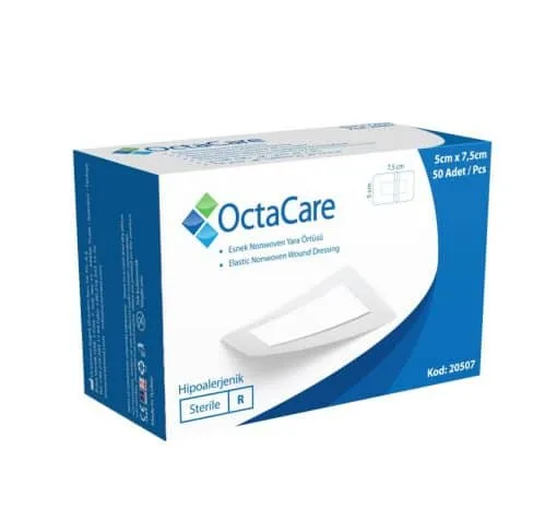 OctaCare Nonwoven Steril Pedli Esnek Yara Örtüsü 5cm x 7