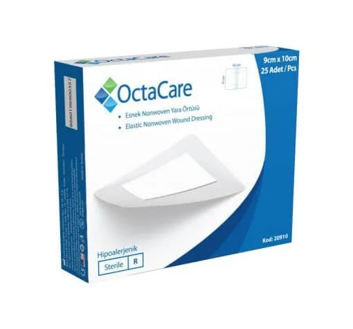 OctaCare Nonwoven Steril Pedli Esnek Yara Örtüsü 9cm x 10cm