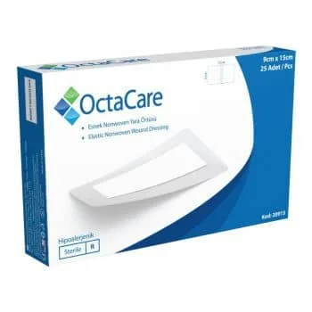 OctaCare Nonwoven Steril Pedli Esnek Yara Örtüsü 9cm x 15cm