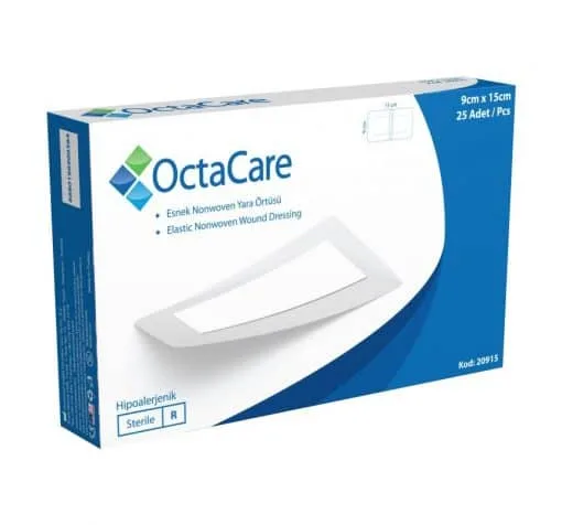 OctaCare Nonwoven Steril Pedli Esnek Yara Örtüsü 9cm x 15cm