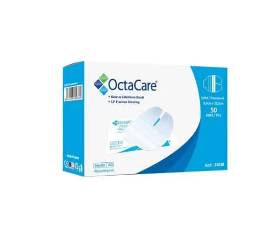 OctaCare Şeffaf Kateter Sabitleme Bandı 8