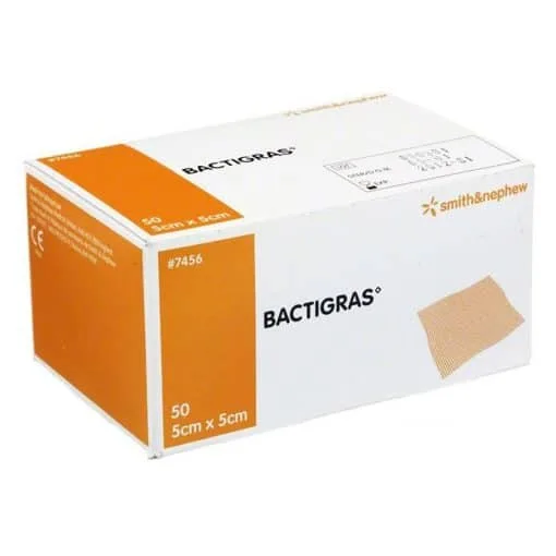 Bactigras Antiseptik Sargı Yara Bakım Örtüsü 5x5 cm