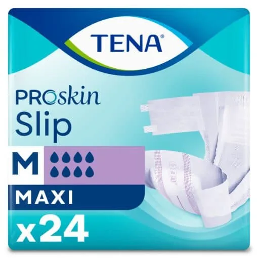 TENA Slip Maxi Bel Bantlı Hasta Bezi, Orta Boy (M), 8 Damla, 24’lü