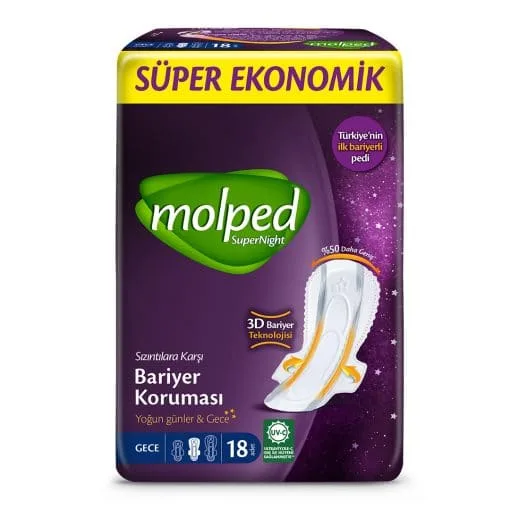 Molped SuperNight Gece Süper Ekonomik 18'li Paket