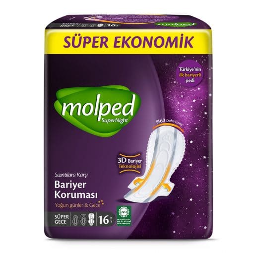 Molped SuperNight Süper Gece Süper Ekonomik 16'lı Paket