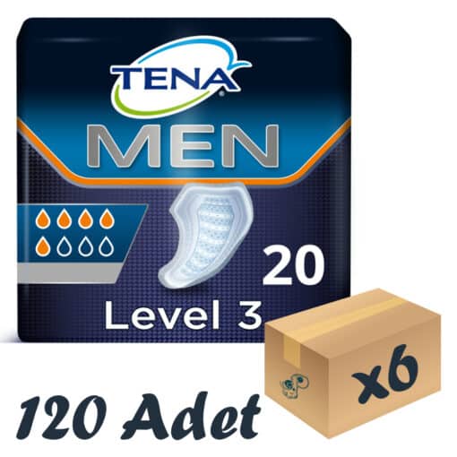 TENA Men Level-3, Erkek Mesane Pedi, 5 Damla, 20'li 6 Paket 120 Adet