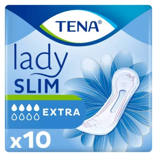 TENA Lady Slim Extra, Kadın Mesane Pedi, 4 Damla, 10'lu Paket