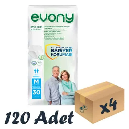 Evony Emici Hasta Külodu Medium 30'lu 4 Paket 120 Adet