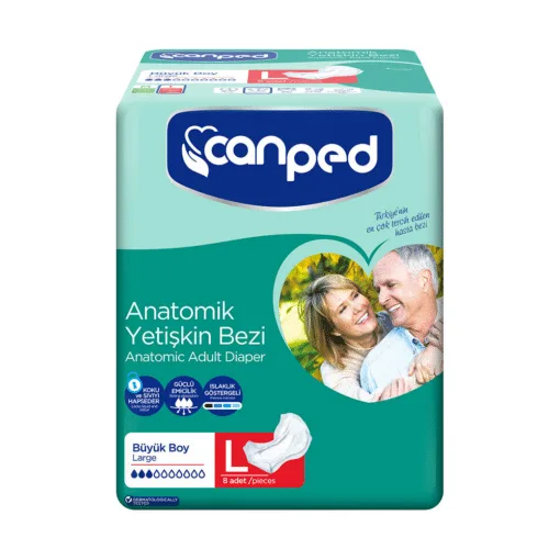 Canped Anatomik Hasta Bezi Büyük Boy Large 8'li Paket