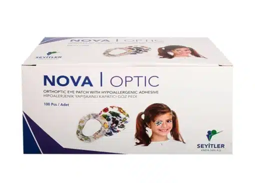 Nova Optik Çocuk Hipoallerjenik Yapışkanlı Oval Göz Pedi 100'lü