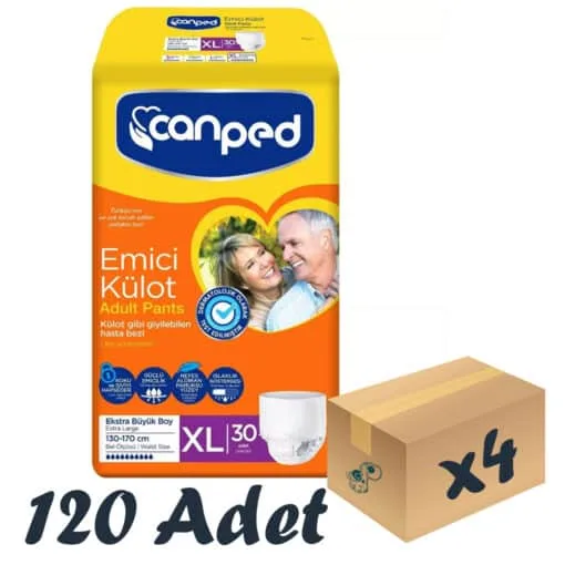 Canped Emici Külot XLarge 30'lu 4 Paket 120 Adet