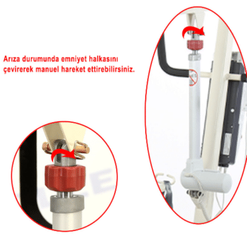 Wollex WG-L520 Motorlu Hasta Taşıma Transfer Lifti