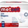 Metset Ekonomik Bel Bantlı Hasta Bezi 5,5 Damla Medium Orta Boy M Beden 30'lu Paket