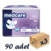 Medcare Maxi Bel Bantlı Hasta Bezi 8 Damla Large Büyük Boy L Beden 30'lu 3 Paket 90 Adet