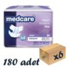 Medcare Maxi Bel Bantlı Hasta Bezi 8 Damla Medium Orta Boy M Beden 30'lu 6 Paket 180 Adet