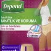 Depend Kadınlar İçin Emici Külot Large L Beden 9'lu Paket