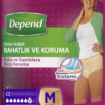 Depend Kadınlar İçin Emici Külot Medium M Beden 10'lu Paket