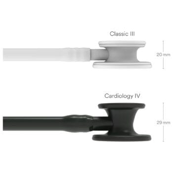 3M Littmann Cardiology IV 6163 Siyah Kardiyoloji Stetoskop - Görsel 4