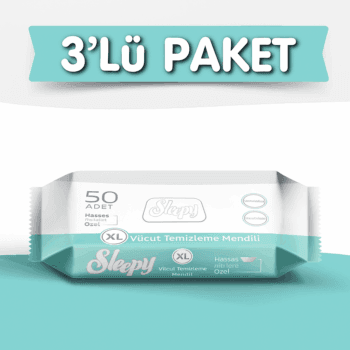 Sleepy XL Vücut Temizleme Mendili – 3'lü Paket