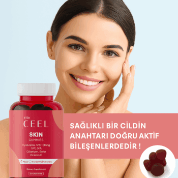 Vita Ceel Cilt Vitamini Çiğnenebilir Vegan Gummy 60 Adet