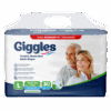 Giggles Yetişkin Tekstil Yüzeyli Belbantlı Hasta Bezi Büyük Boy (L) 30’lu 4 Paket 120 Adet