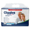 Giggles Yetişkin Tekstil Yüzeyli Belbantlı Hasta Bezi Büyük Boy (XL) 30’lu 4 Paket 120 Adet