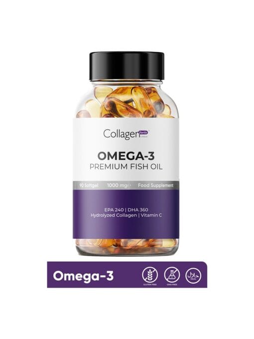 Collagen Forte Platinum Omega-3 Premium Fish Oil 90 Softgel (1000 mg)