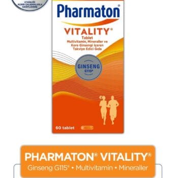 Pharmaton Vitality Günlük Multivitamin & Ginseng Formülü 60 Tablet