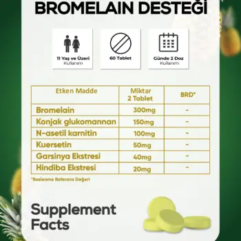 Milleunenuits Valide Sultan Bromelain 60 Tablet