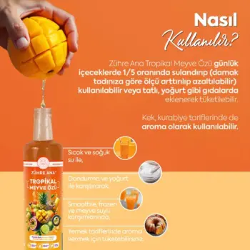Zühre Ana Tropikal Meyve Özü 2’li Avantaj Paketi – Katkısız Egzotik Meyve Aroması (640 g x 2)