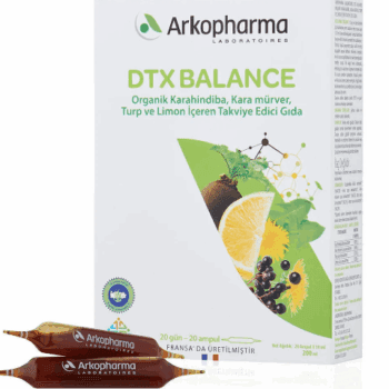 Arkopharma DTX Balance 20 Ampül + Ananas 45 Kapsül – Doğal Detoks ve Metabolizma Desteği
