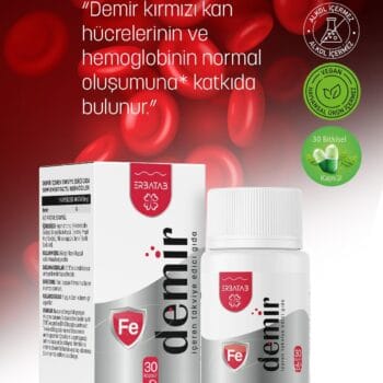 Erbatab Demir 30 Kapsül Yüksek Emilimli Demir Takviyesi