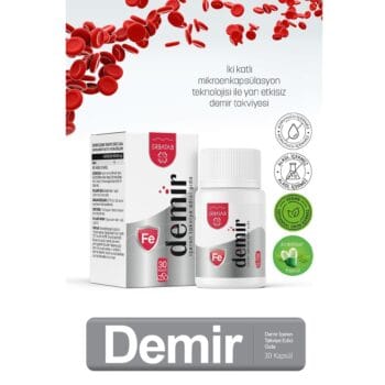 Erbatab Demir 30 Kapsül Yüksek Emilimli Demir Takviyesi