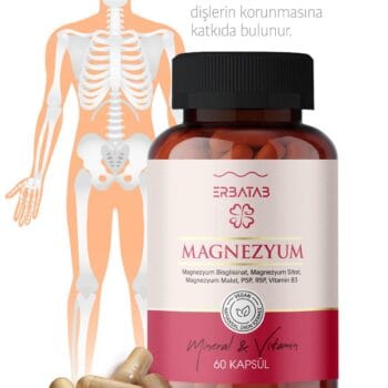 Erbatab Magnezyum 3’lü Form 60 Kapsül