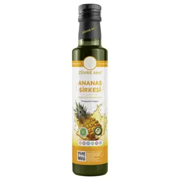 Zühre Ana Ananas Sirkesi – Doğal Fermantasyonla Üretilmiş Katkısız Ananas Sirkesi (500 ml)