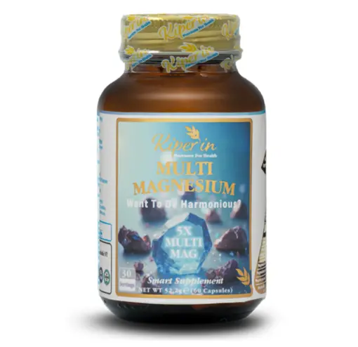 Kiperin 5X Çoklu Magnezyum 60 Kapsül  Taurat – Bisglisinat – Malat – Sitrat – L-Treonat Formlarıyla