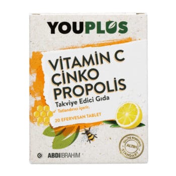 Alternative view of Youplus Vitamin C + Çinko + Propolis 20 Efervesan Tablet