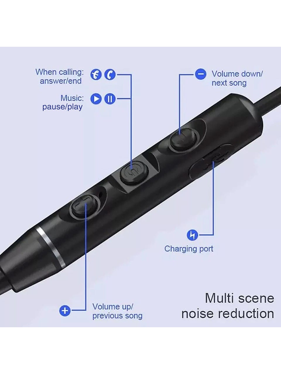 Lenovo QE03 Kablosuz Kulaklık Bt5.0 Manyetik Boyun - Görsel 4